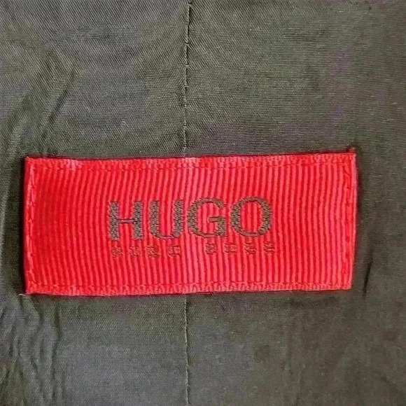 Vintage HUGO BOSS  Women's Black Blazer 75% Virgen Wool Stretch - Picture 3 of 14